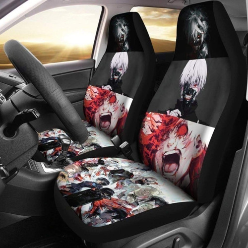 Tokyo Ghoul Car Seat Covers Anime Fan Gift Idea Universal Fit