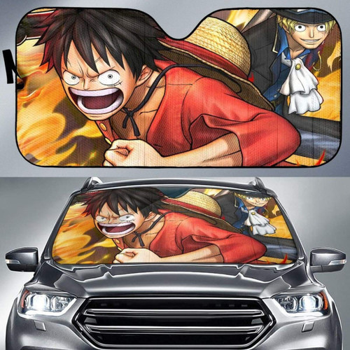 Monkey D. Luffy One Piece Anime Car Sun Shades H Universal Fit