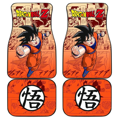Son Goku Dragon Ball Z Car Floor Mats Manga Mixed Anime Universal Fit