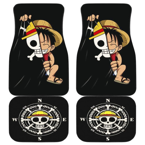 Luffy Cute One Piece Car Floor Mats Anime Fan Gift H Universal Fit