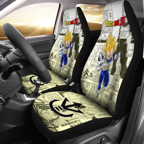 Vegeta Saiyan Dragon Ball Z Car Seat Covers Manga Mixed Anime Nice Universal Fit