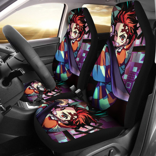 Kamado Tanjiro Anime Car Seat Covers Demon Slayer Chapters Seat Covers