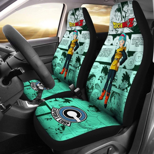 Bulma Characters Dragon Ball Z Car Seat Covers Manga Mixed Anime Universal Fit