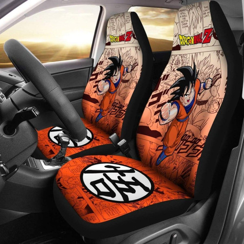 Son Goku Characters Dragon Ball Z Car Seat Covers Manga Mixed Anime Universal Fit