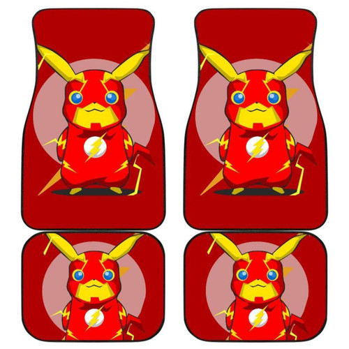 Pikachu Flash Car Floor Mats Pokemon Anime Fan Gift H Universal Fit