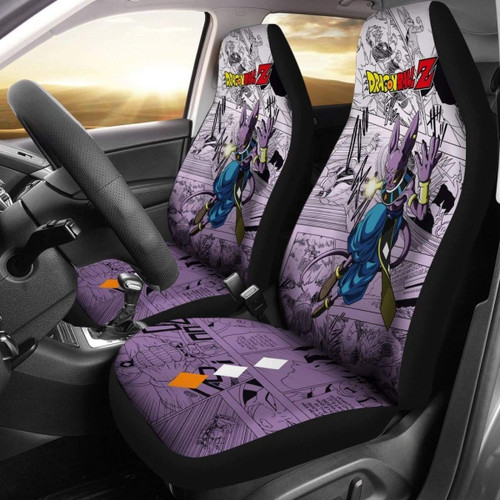 Beerus Dragon Ball Z Car Seat Covers Manga Mixed Anime Cool Universal Fit