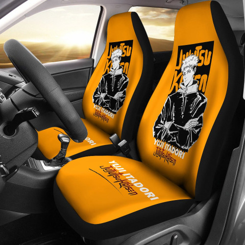 Yuji Itadori Style Jujutsu KaiSen Car Seat Covers Anime Fan Accessories