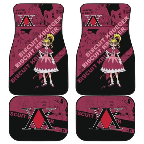 Biscuit Krueger Characters Hunter X Hunter Car Floor Mats Gift For Fan Anime Universal Fit