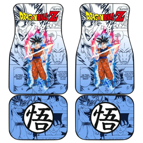 Goku Ultra Dragon Ball Z Car Floor Mats Manga Mixed Anime Funny Universal Fit