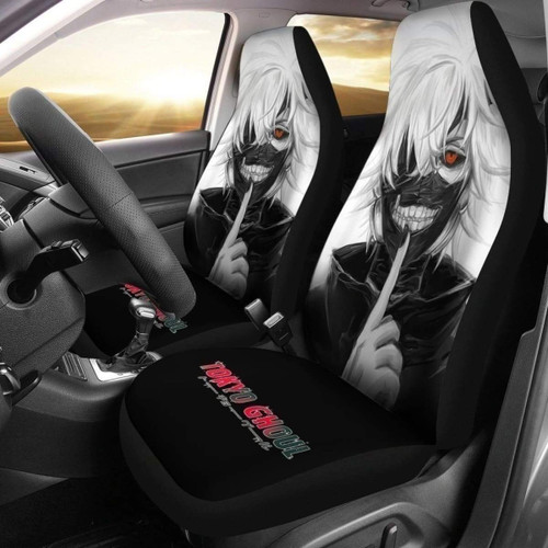 Ken Kaneki Face Anime Tokyo Ghoul Car Seat Covers Universal Fit