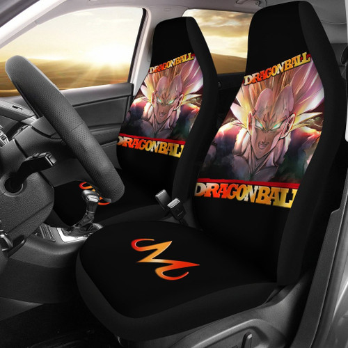 Vegeta Supper Saiyan Angry Dragon Ball Z Red Car Seat Covers Anime Car Accessories