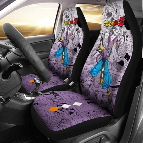 Beerus Characters Dragon Ball Z Car Seat Covers Manga Mixed Anime Universal Fit