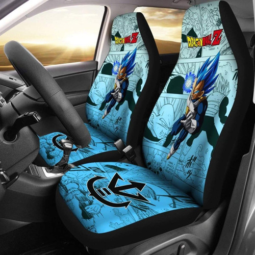 Vegeta Blue Dragon Ball Z Car Seat Covers Manga Mixed Anime Strong Universal Fit