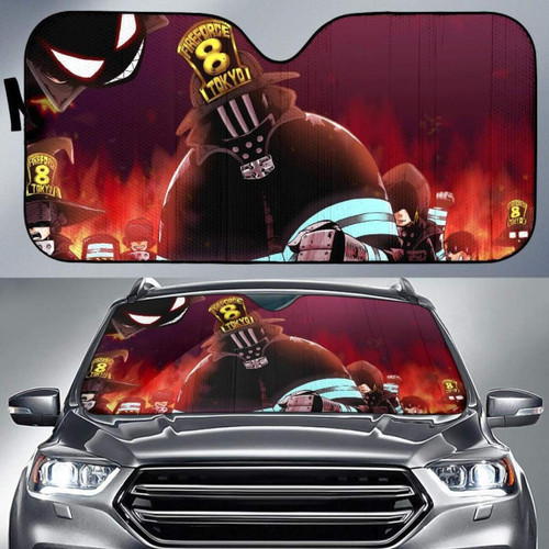 Fire Force Cool Auto Sunshade Anime Universal Fit