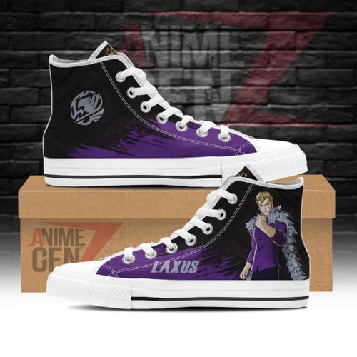 Fairy Tail Laxus Scarlet High Top Shoes Custom Anime Sneakers