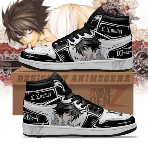 JD Sneakers Death Note L Custom Anime Shoes