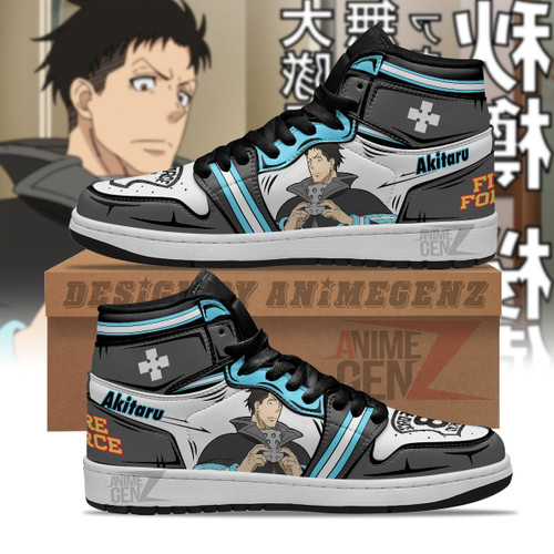 JD Sneakers Fire Force Akitaru Obi Custom Anime Shoes