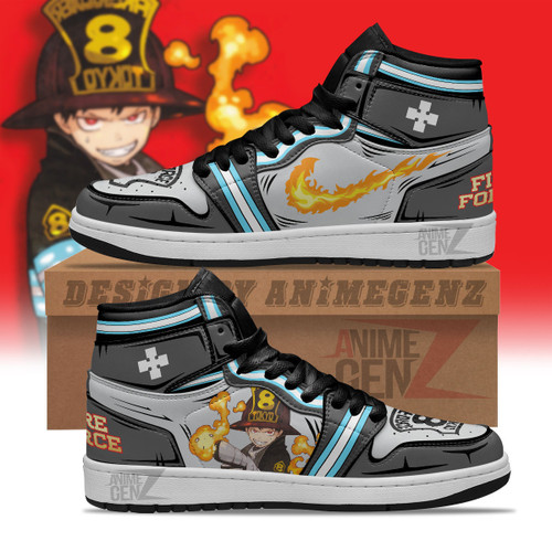 JD Sneakers Fire Force Shinra Kusakabe Custom Anime Shoes