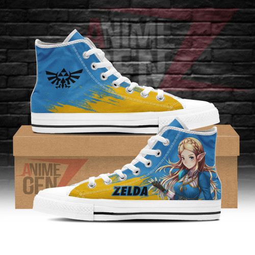Legend Of Zelda Princess Zelda High Top Shoes Custom Anime Shoes