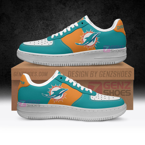 Miami Dolphins Air Sneakers NFL Custom Sports Shoes