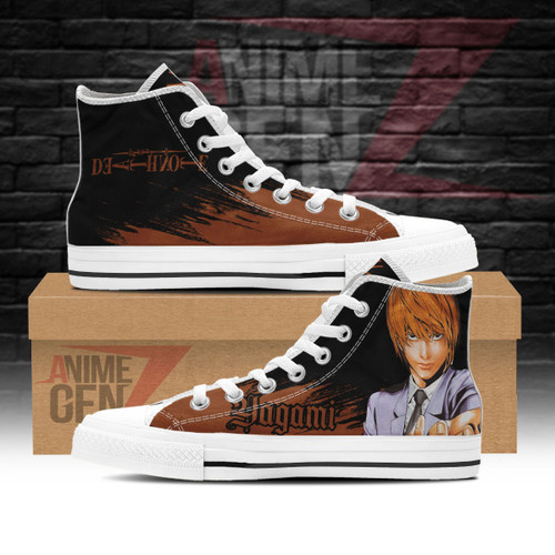 Death Note Yagami Light High Top Shoes Custom Anime Shoes