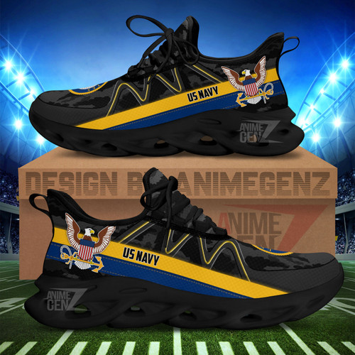 US Navy Clunky Sneakers US Armed Force Custom Shoes