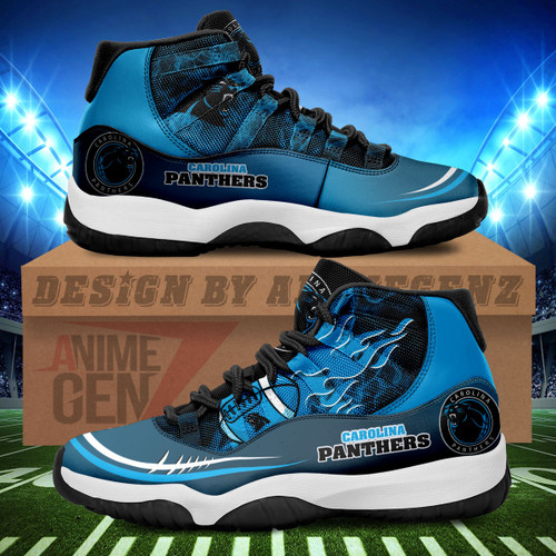 Carolina Panthers Air Jordan 11 Sneakers NFL Custom Sport Shoes