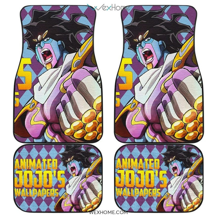 Kujo Jotaro Art Car Floor Mats JoJo's Bizarre Adventure Best Car Gift 2021
