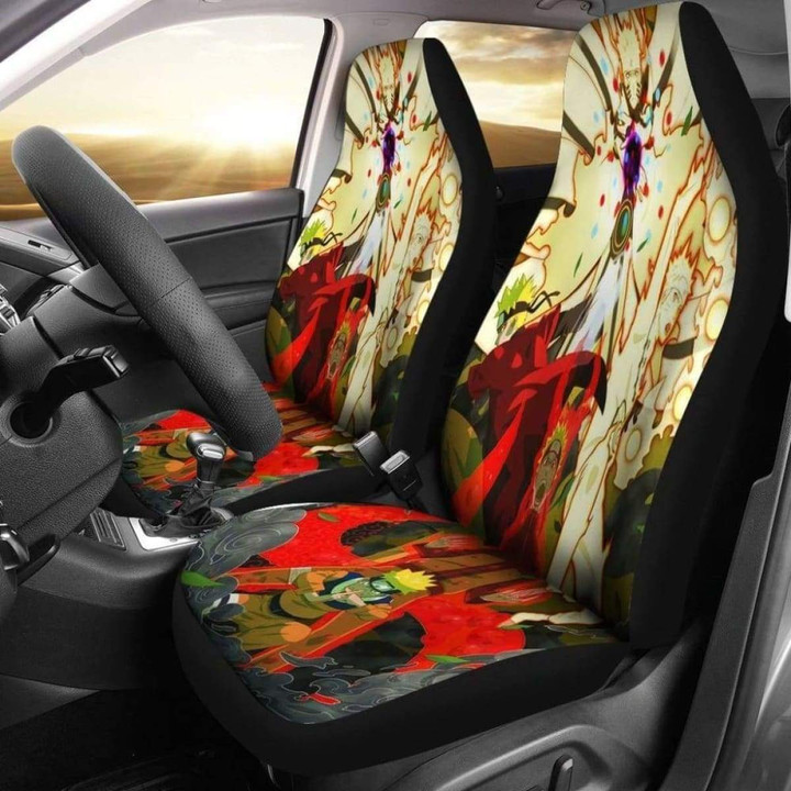 Naruto Angry Car Seat Covers Anime Fan Gift Universal Fit