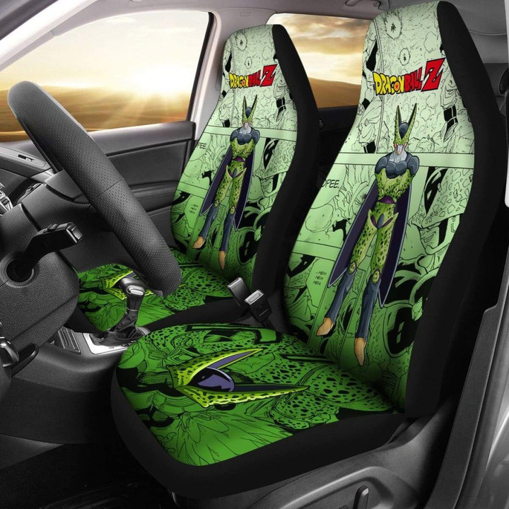 Cell Characters Dragon Ball Z Car Seat Covers Manga Mixed Anime Universal Fit