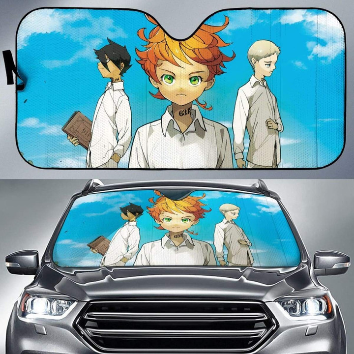 Promised Neverland Sky Car Auto Sunshade Anime Universal Fit
