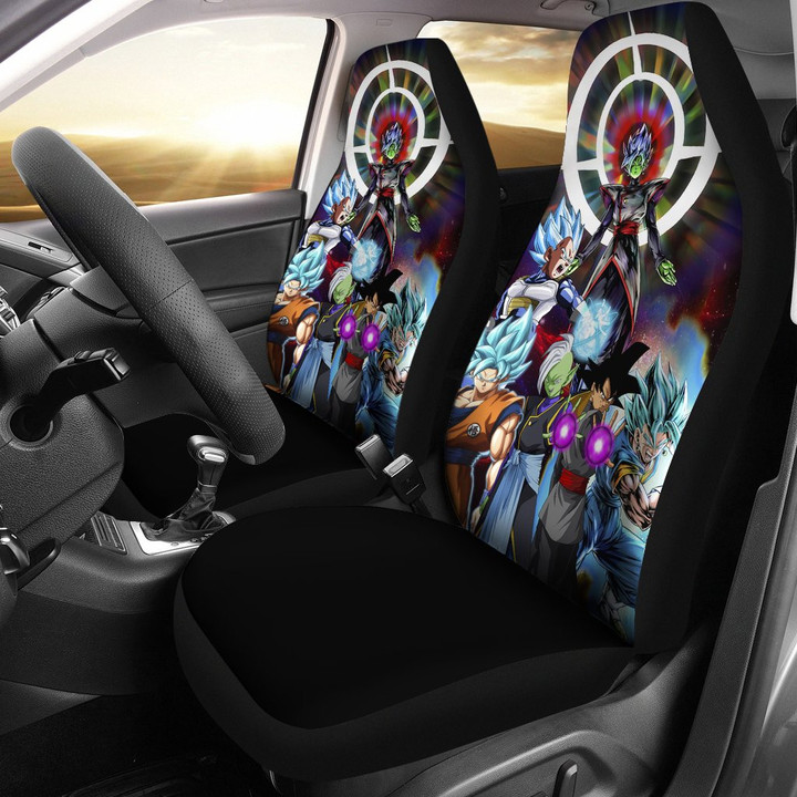 Dragon Ball Anime Car Seat Covers | DB Goku Vegeta Vs Villains Zamazu Seat Covers
