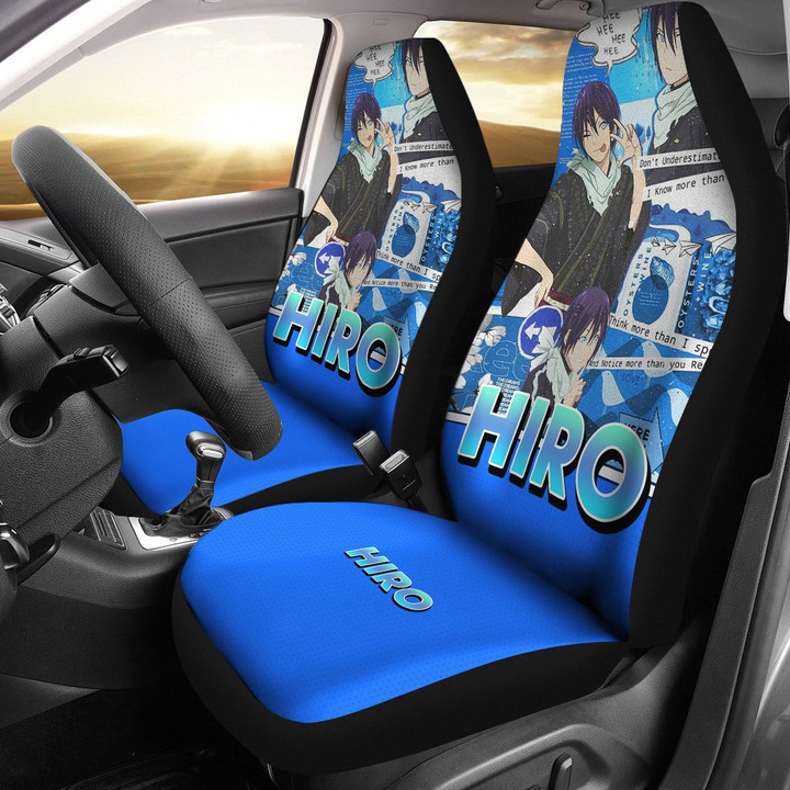 Hiro Zero Two Bule Seat Covers Anime Seat Covers