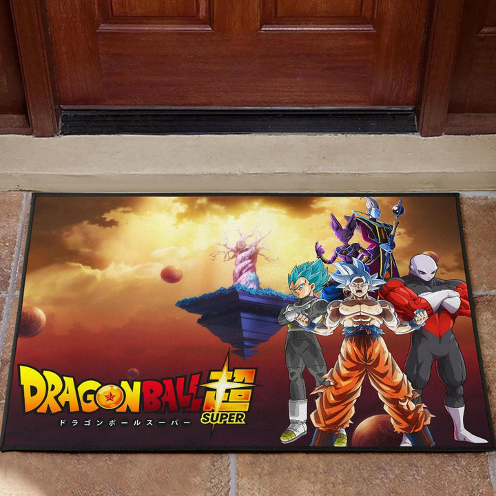 Dragon Ball Anime Door Mat | DB Super Saiyan Beerus Jiren Desert Door Mat Home Decor GENZ0702