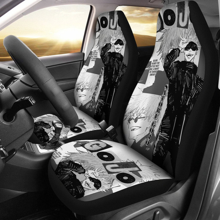 Satoru Gojo Jujutsu KaiSen Car Seat Covers Anime Car Accessories