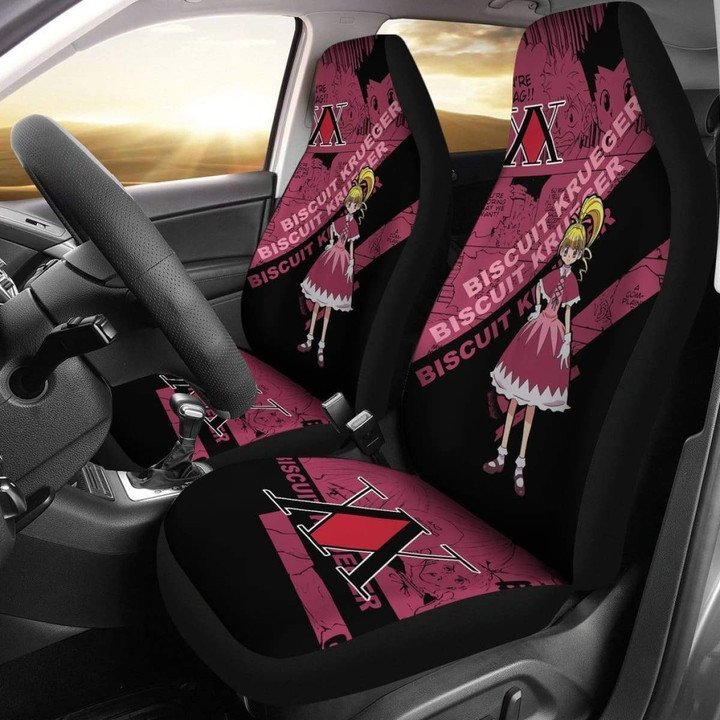Biscuit Krueger Characters Hunter X Hunter Car Seat Covers Anime Gift For Fan Universal Fit