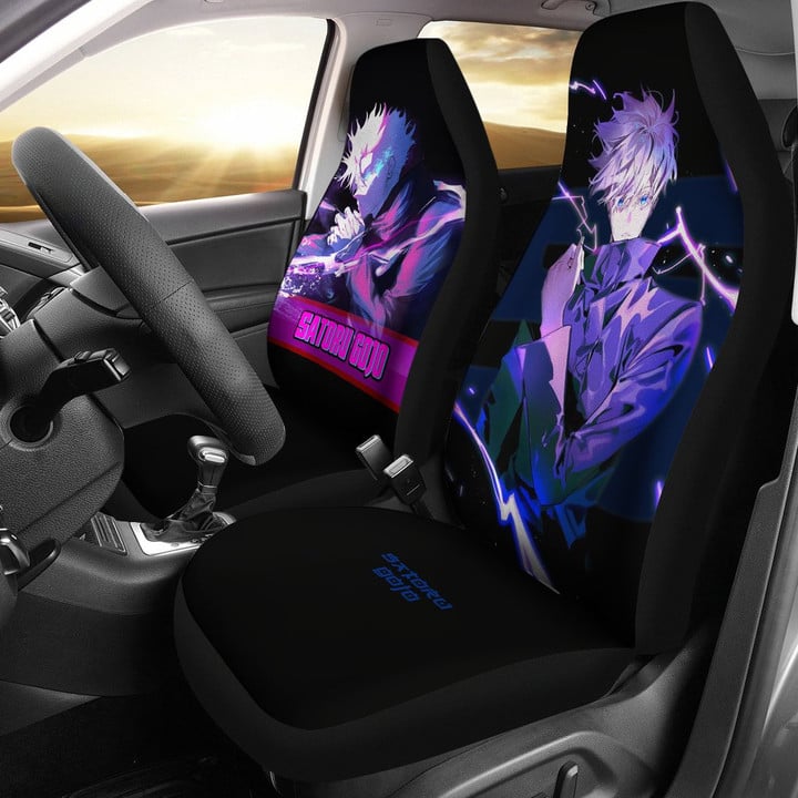 Satoru Gojo Mix Style Jujutsu KaiSen Car Seat Covers Anime Car Accessories