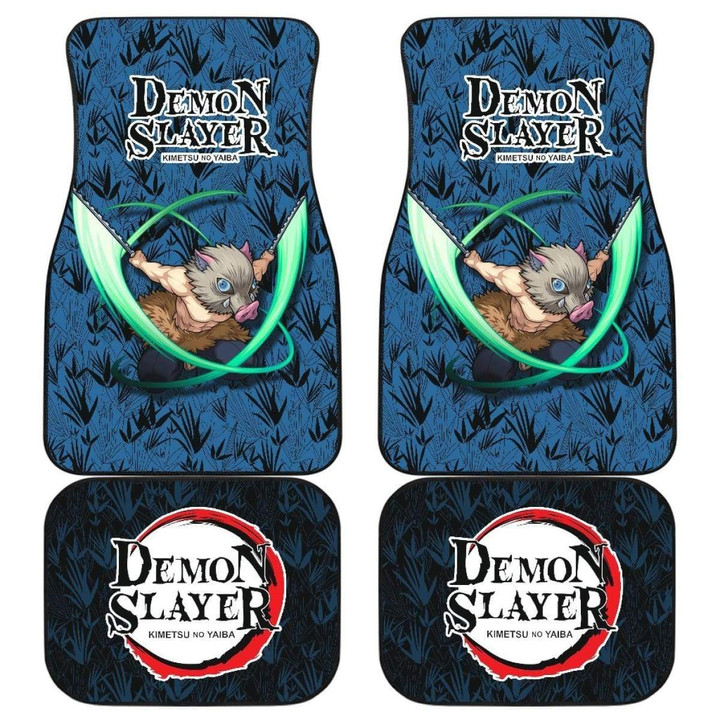 Inosuke Demon Slayer Uniform Car Floor Mats Anime Universal Fit
