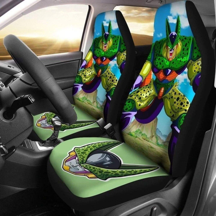 Dragon Ball Semi Perfect Cell Anime Car Seat Covers Universal Fit