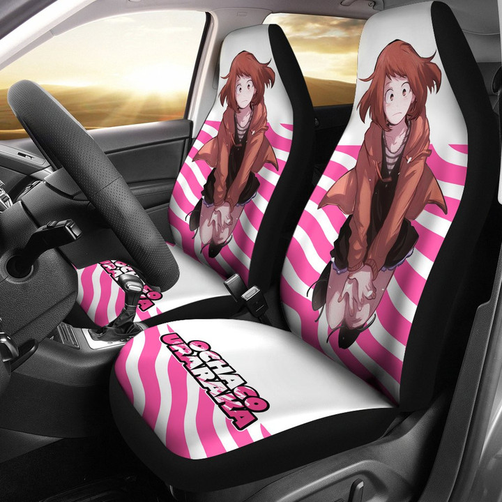 Ochaco Uraraka So Cute My Hero Academia Car Seat Covers Anime Seat Covers