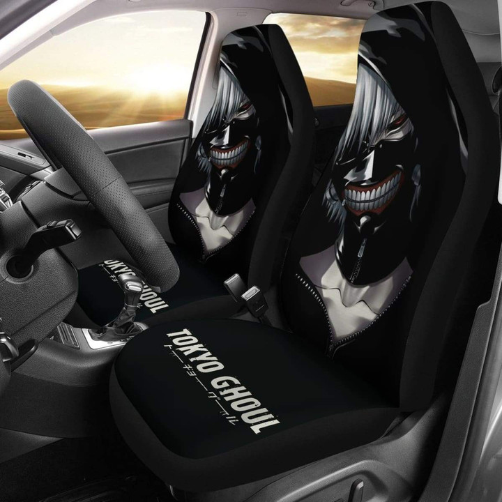 Ken Kaneki Tokyo Ghoul Car Seat Covers Anime Fan Gift H8 Universal Fit