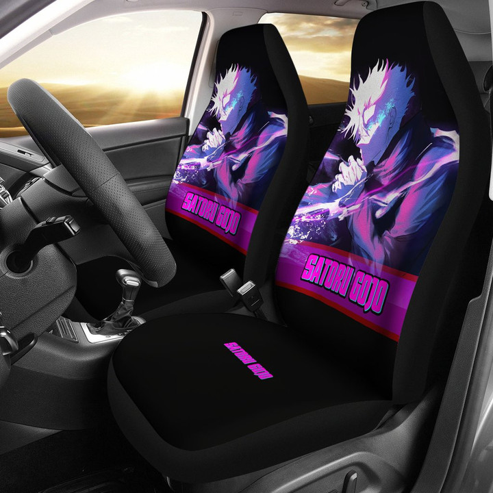 Satoru Gojo Violet Style Jujutsu KaiSen Car Seat Covers Anime Car Accessories Best Design