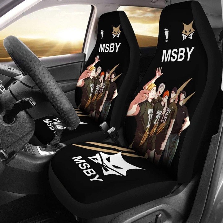Msby Haikyuu Car Seat Covers Anime Custom Team Vp Universal Fit
