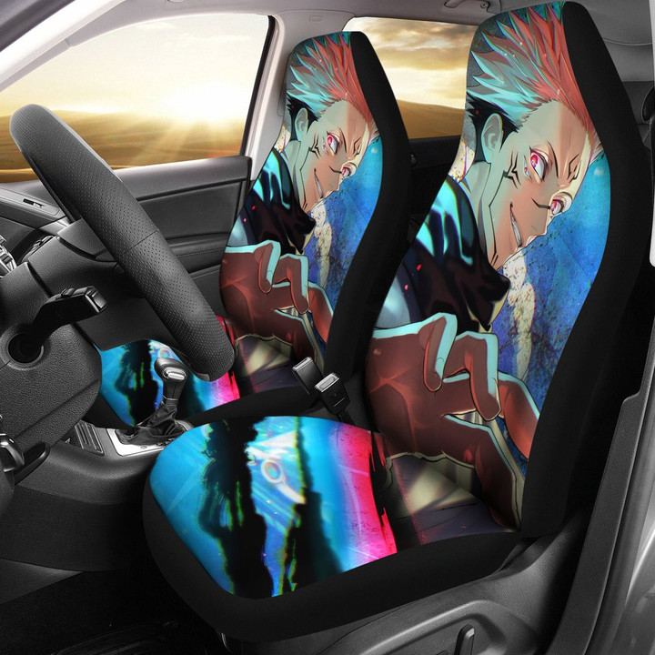 Yuji Itadori Car Seat Covers Jujutsu KaiSen Anime Seat Covers Fan Gift