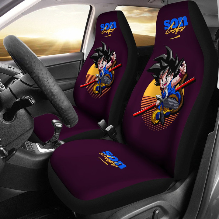Goku Kid Pop Art Dragon Ball Anime Car Seat Covers
