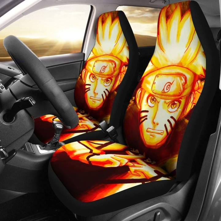 Naruto Ninjutsu Yellow Anime Car Seat Covers Nh Universal Fit