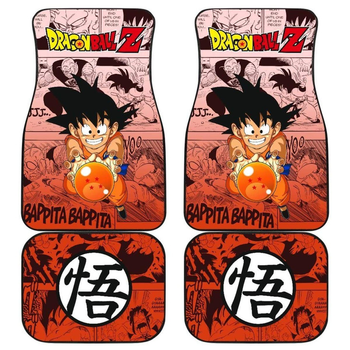 Goku Kid Characters Dragon Ball Z Car Floor Mats Manga Mixed Anime Universal Fit