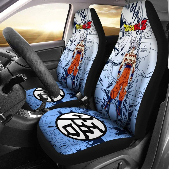 Goku Ultra Dragon Ball Z Car Seat Covers Manga Mixed Anime Super Strong Universal Fit