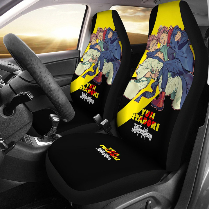 Yuji Itadori Sukuna Car Seat Covers Jujutsu KaiSen Anime Seat Covers