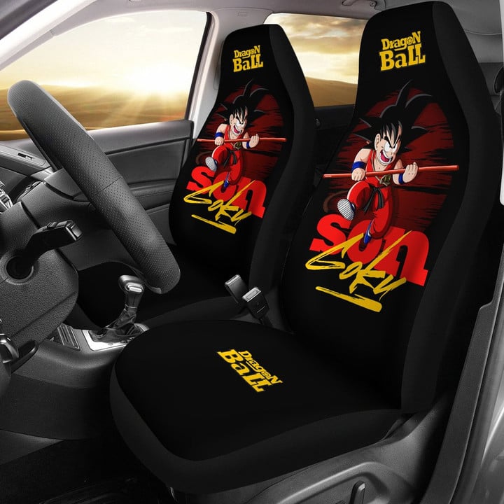 Son Goku Kid Skill Dragon Ball Car Seat Covers Anime Back Seat Covers
